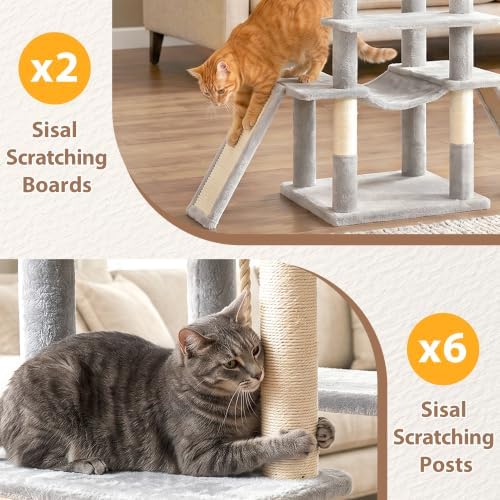 Gitelsnour Cat Tree, 78.7'' Tall Tower - Image 5