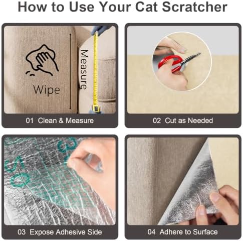 Large Cat Scratcher, 78.7x15.7 Cat Scratch Furniture Protector - Image 5