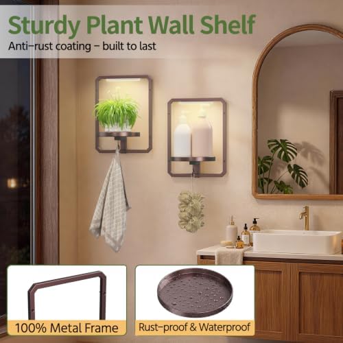 LASZOLA Plant Picture Frame Holder Shelf Wall - Image 6