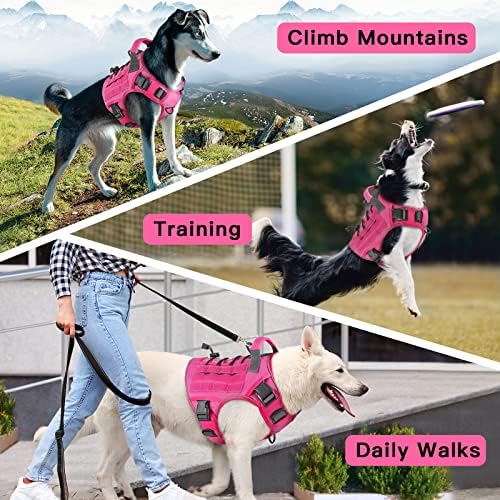 WINGOIN Pink Tactical Dog Harness - Image 6