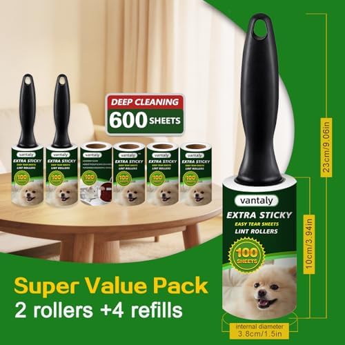 Lint Rollers for Pet Hair Extra Sticky, Lint Remover for Clothes, Clean The - Image 3