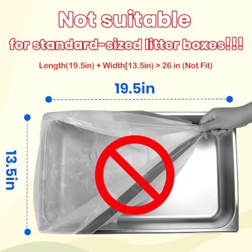 160 Count Automatic Cat Litter Box Bags 26"x11.8" - Image 5