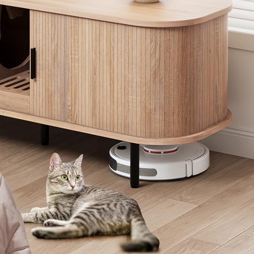 DWVO 55.1in Double Cat Litter Box Enclosure - Image 6