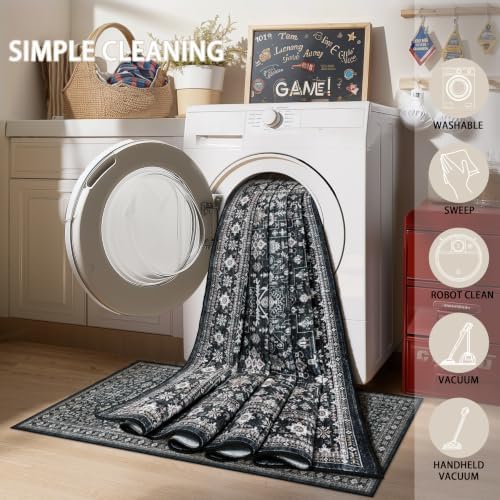 Floral Hallway Runner Rug for Bedroom Kitchen - Image 6