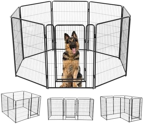 BestPet | Dog Playpen | 40", 8 Panels | Heavy Duty Metal Pet Exercise Pen by BestPet