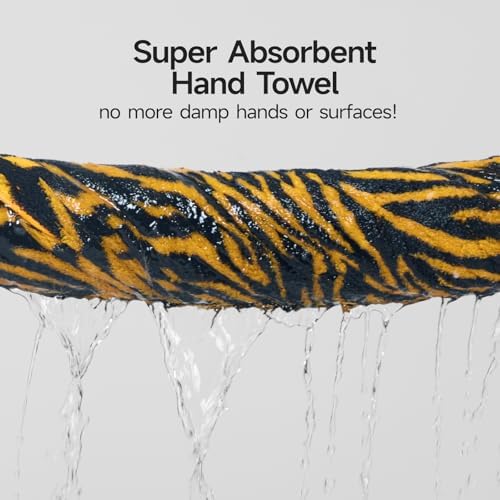 REDKISS 100% Cotton Zebra Print Hand Towels - Image 5