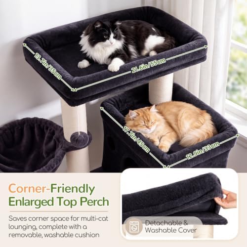 Globlazer Cat Tree Tower with 12 Extra-Thick Full-Sisal Scratching Posts - Image 2
