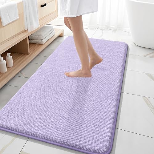 OLANLY Memory Foam Bathroom Runner Rugs 47x20, Absorbent Long Mat by OLANLY