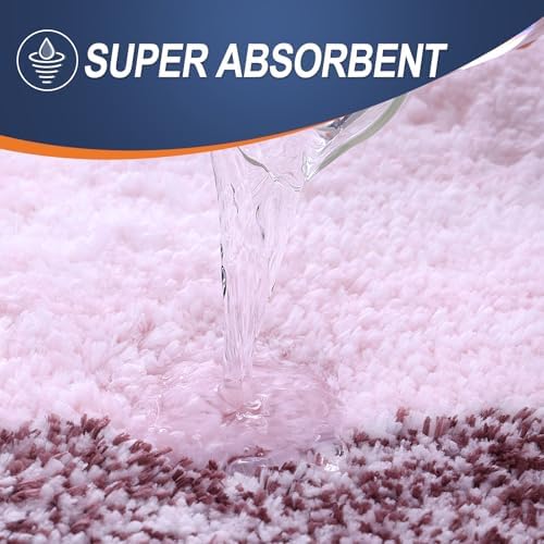 OLANLY Bathroom Runner Rug 40x24, Extra Soft Absorbent Microfiber Bath Rugs - Image 3