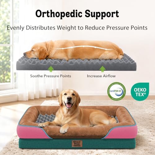 Chez Paw Waterproof Orthopedic XL Dog Bed - Image 2