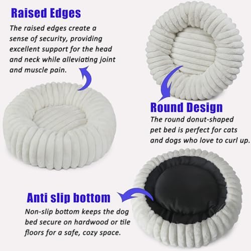 Donut Small Dog Bed Washable - Image 5