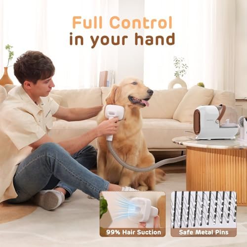 HEAPETS Dog Grooming Vacuum Kit - 3L Vacuum - Image 6