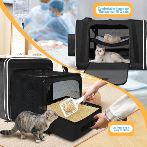 Petskd Side Expandable Extra Large Cat Carrier - Image 5