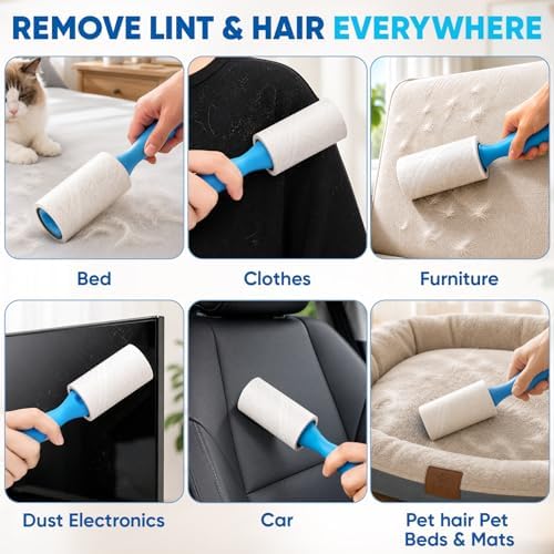 1200 Sheets Lint Roller for Pet Hair, Lint Remover Extra Sticky - Image 7