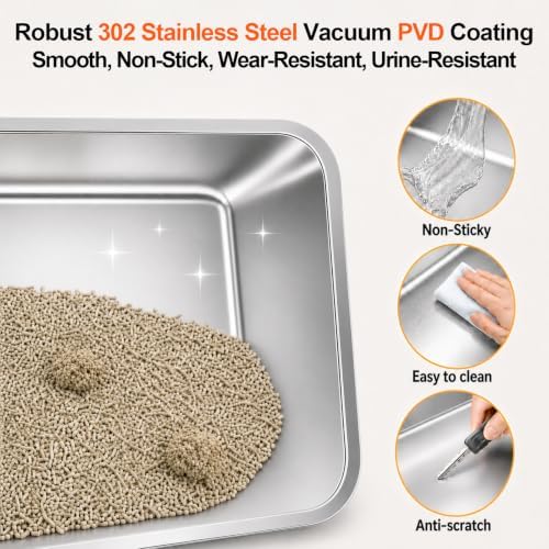 XL Stainless Steel Litter Box - Image 5