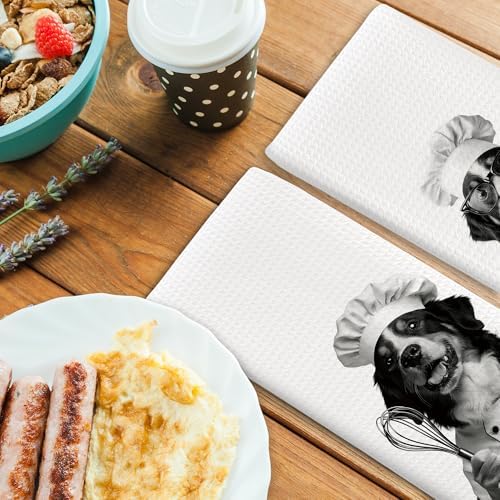 Dog Kitchen Towels Decor Set of 2 - Image 4
