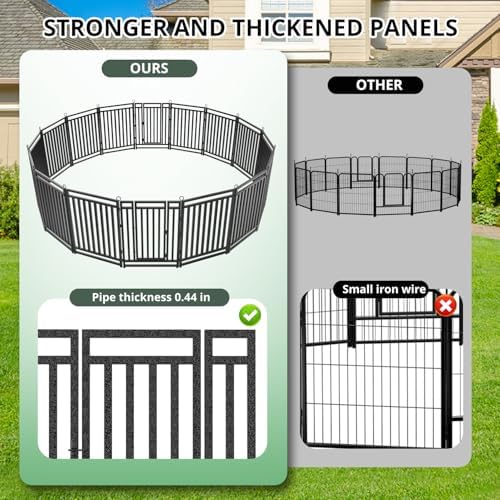 Thickened Outdoor Dog Fence, 8 Panels - Image 2