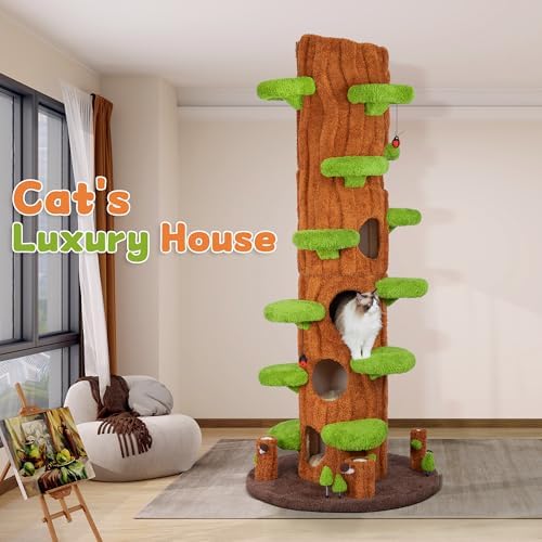KAMABOKO 90.5 Inch Luxury Cat Tree - Image 6