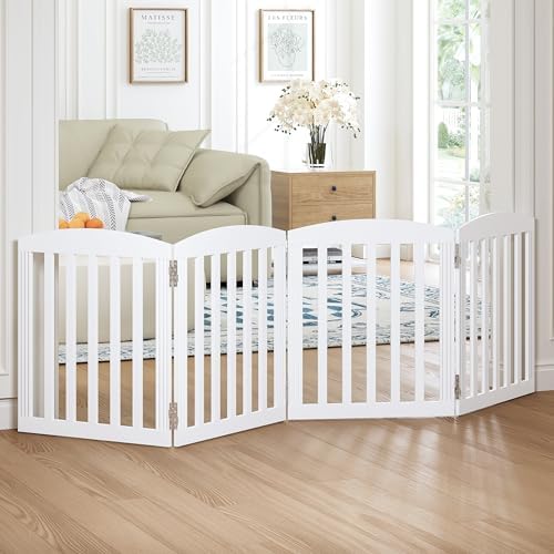 SPIRICH Wooden Freestanding Foldable Dog Gate - Image 3