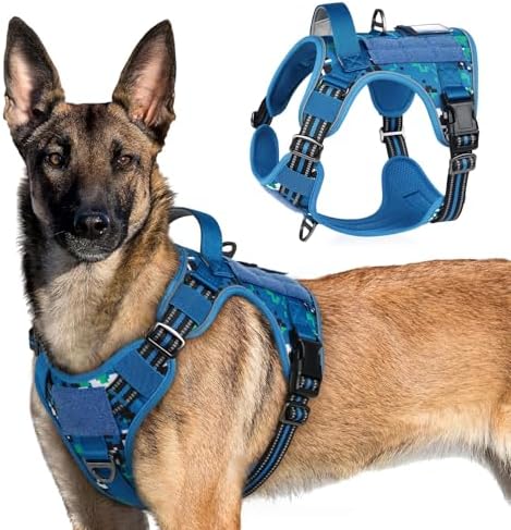 rabbitgoo Tactical Dog Harness for X-Large, No Pull Military Service Vest by rabbitgoo