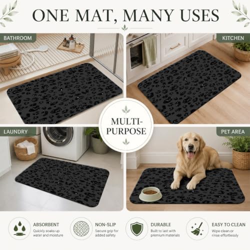 Natural Diatomaceous Earth Bath Mat, Ultra Thin Quick Dry Floor Rug - Image 7