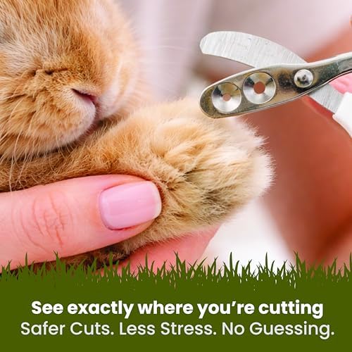 Rabbit Nail Clippers with 2 Size Safety Guide by Steel & Cedar – Professional - Image 5