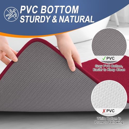 OLANLY Memory Foam Bathroom Runner Rugs 70x24, Absorbent Long Mat - Image 4