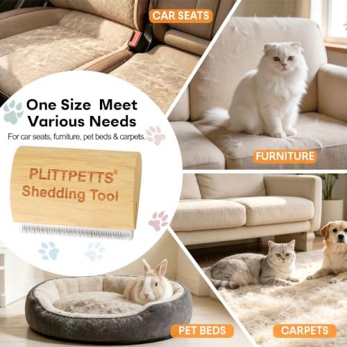 Cat Brush for Shedding, Deshedding Grooming Tool for Samll pets - Image 6