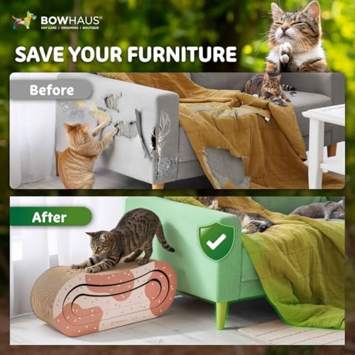 BOWHAUS 3 in 1 Cat Scratch Board, Cat Scratcher Lounger - Image 4