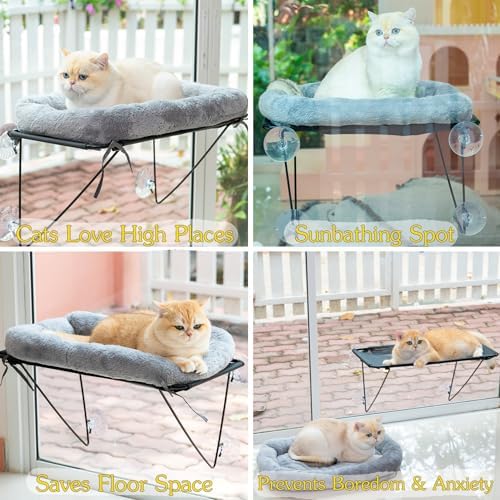 ROOVE Cat Window Perch – Luxury Cozy Hammock - Image 4