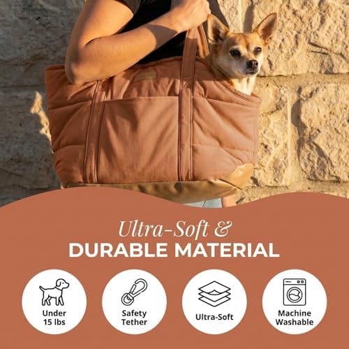 Plush Dog Purse Carrier for Small Dogs, Soft Tote - Image 6