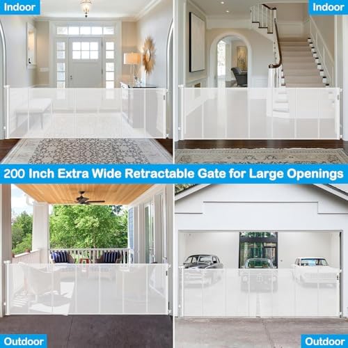 Reinforced 42" Extra Tall Retractable Baby Gates - Image 5