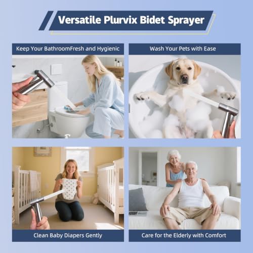 Handheld Bidet Sprayer for Toilet, Hot & Cold, Adjustable Water Pressure - Image 6