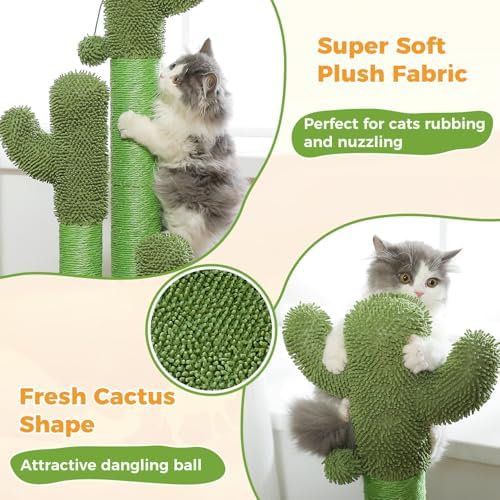 PAWZ Road Cactus Cat Scratching Post 35”Cat Scratcher - Image 4