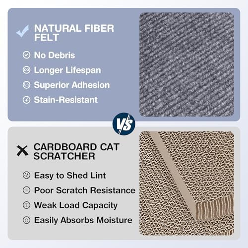 157.5" x 15.8" Cat Scratch Furniture Protector, Self-Adhesive Couch Protector - Image 6