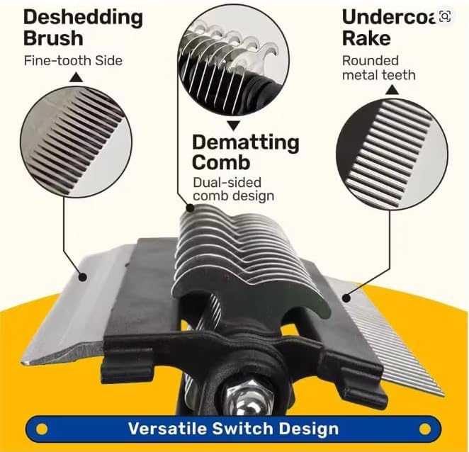 3-IN-1 Pet Deshedding and Grooming Tool, Grooming Brush - Image 5