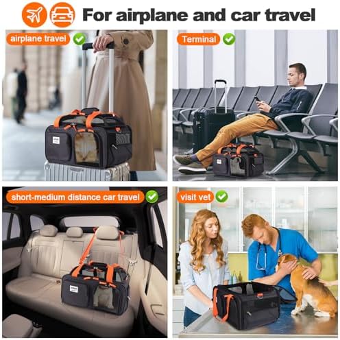 pidipiti 19x13x9 top Expandable pet Carrier, - Image 6
