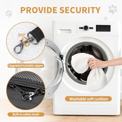 Petsfit Airline Cat Carrier for Small Cats, Two-Way Placement - Image 5