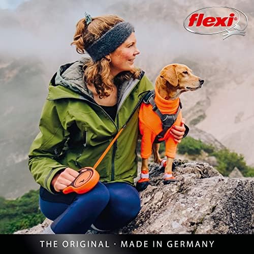 Flexi Xtreme Tape Orange & Black Large 5m Retractable Dog Leash/Lead - Image 2