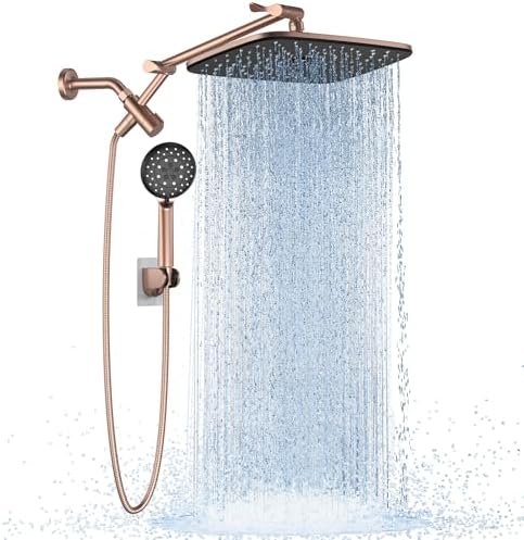 Veken Rose Gold 11.8" High Pressure Shower Head by Veken