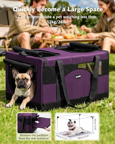 Pecute Cat Carrier, Soft Double Pet Crate - Image 7