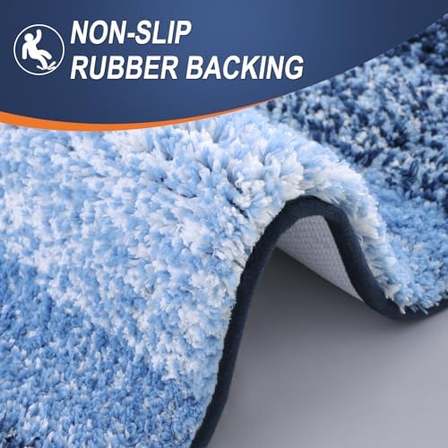 OLANLY Luxury Toilet Rugs U-Shaped 24x20, Soft Absorbent Microfiber Mat - Image 5
