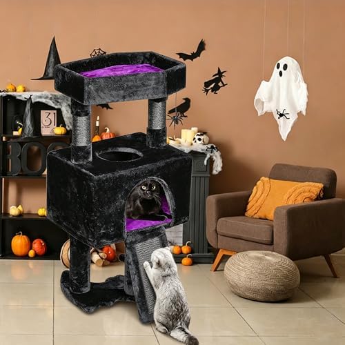 BEWISHOME Cat Tree Tower for Indoor Cats, Gothic Cat Trees - Image 5