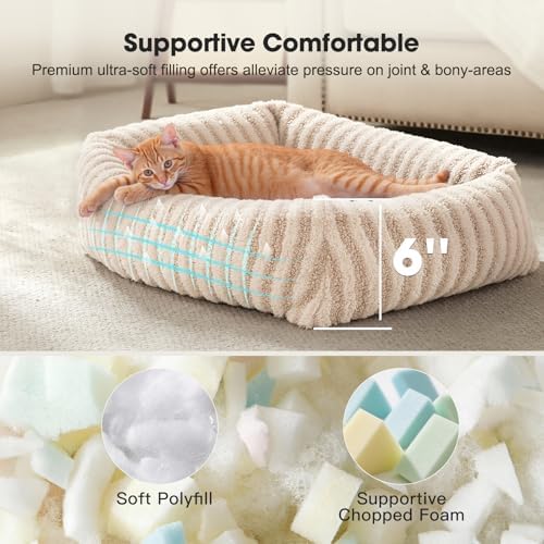 MIXJOY Dog Beds for Small Dogs Cats, Washable Dog Bed - Image 2