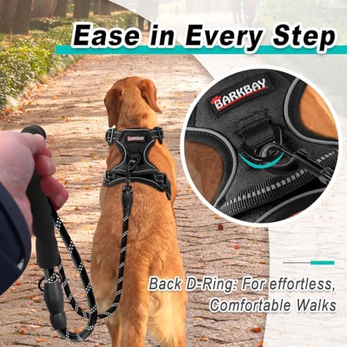 BARKBAY Dog Harness for Medium Sized Dog No Pull 2 Leash Clips Dog Vest - Image 3