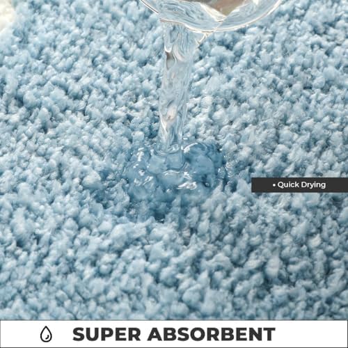 Cute Ocean Bathroom Rug Super Absorbent Bath Mat Machine Washable and Non Slip - Image 3