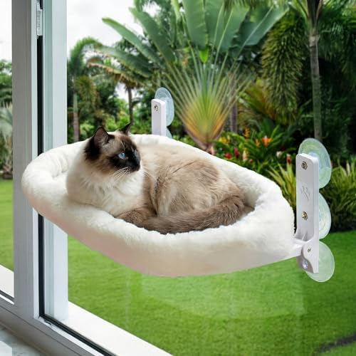 Cat Window Perch – Strong 6 Suction Cup Foldable Cat Hammock Bed by Unknown