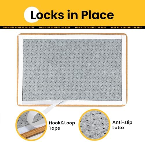Conlun Cat Scratching Pad, 27.5x35.4in Sisal Mat Couch Protector - Image 6
