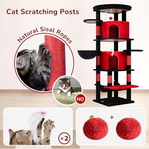 Globlazer 66in Gothic Corner Cat Tree - Image 6