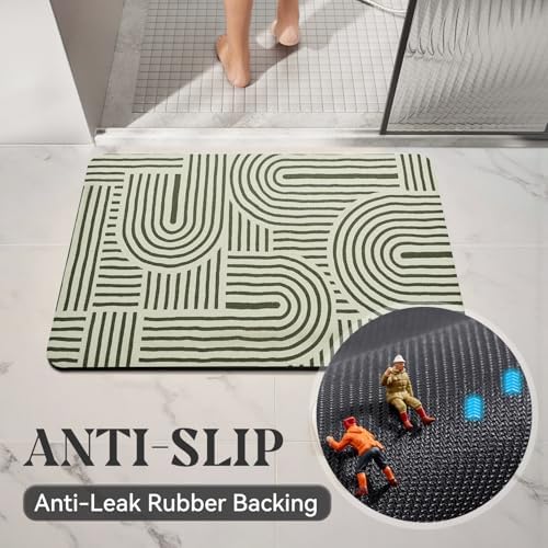 MontVoo -Bath Mat-Non Slip Thin Bathroom Rugs Fit Under Door- Quick Dry - Image 6